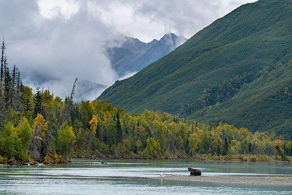 Crescent Lake at Lake Clark NP in Alaska