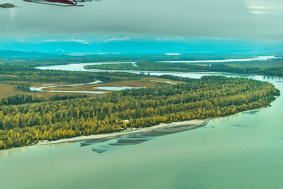 Anchorage AK flight to Crescent Lake in Lake Clark NP Alaska