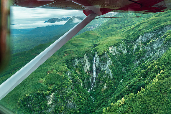 Anchorage AK flight to Crescent Lake in Lake Clark NP Alaska