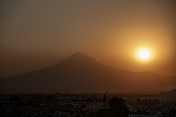 Puebla Mexico Popocatépetl volcano